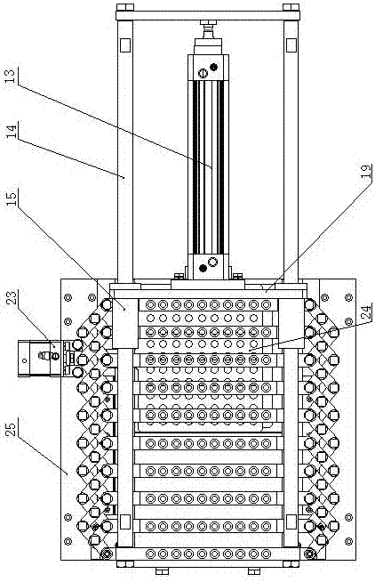 Automatic production equipment for connecting rod detonator vertical receiving box