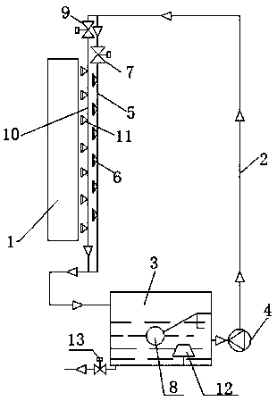Evaporative condenser system having self-cleaning function and control method