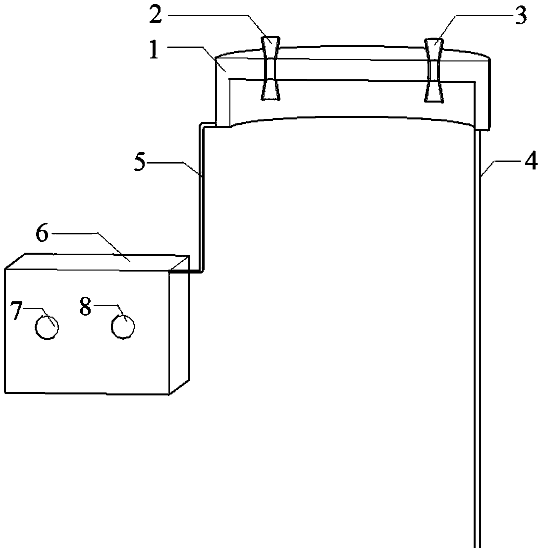 Air pressure regulating device in pile body of anti-slip pile