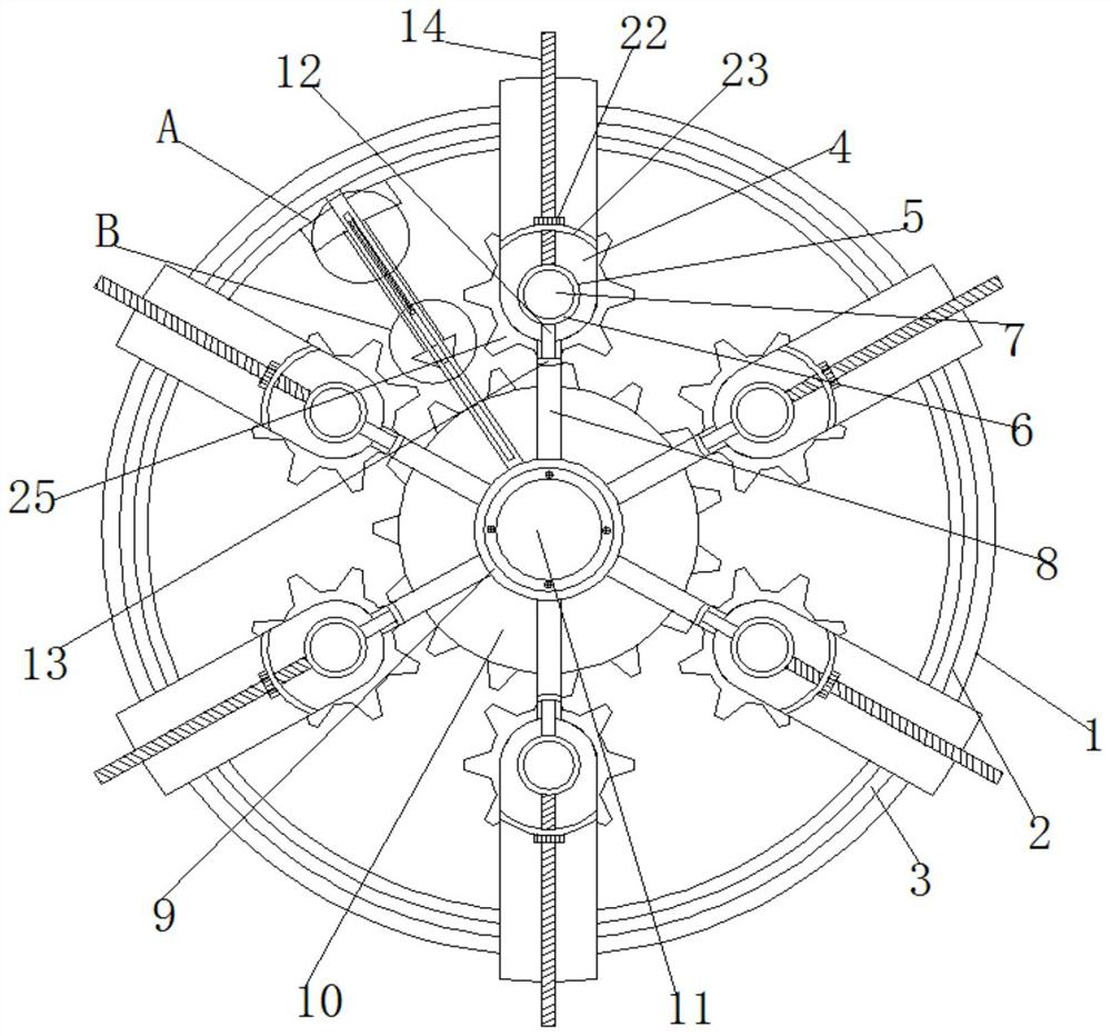 Connecting structure for machining driving motor shaft