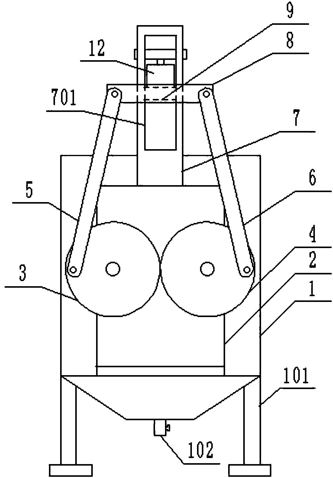 Liftable dispersing machine for paint production