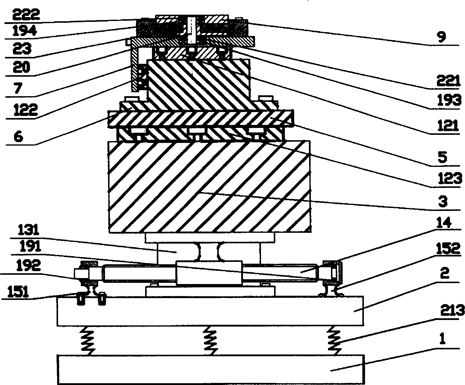 Precise workstable structure for array IC photoetching system