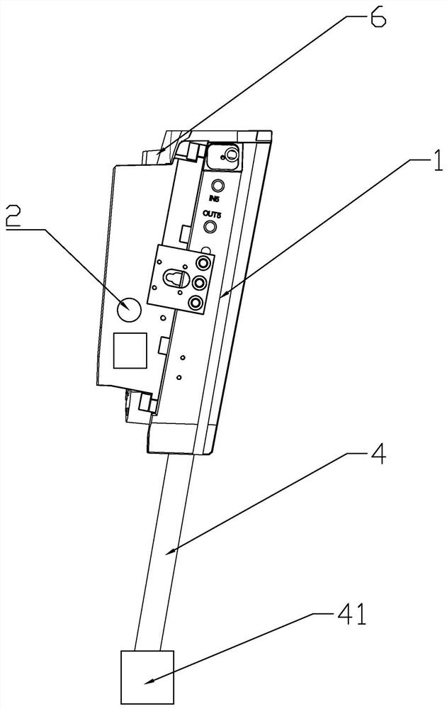 Injection mold pitched roof vibrating needle linkage mechanism and inverted buckle removing method