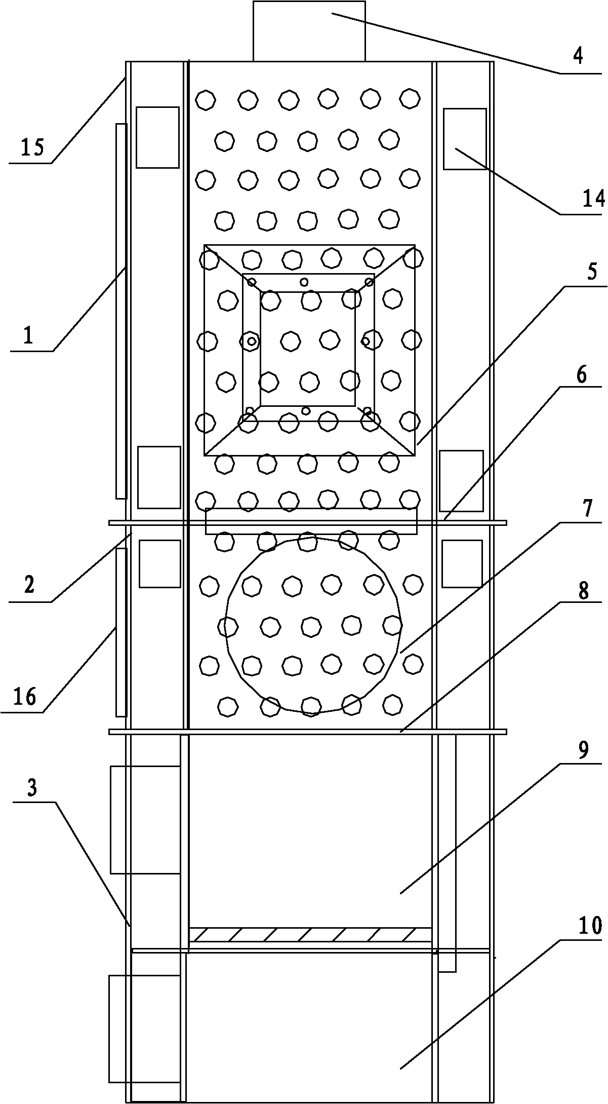 Assembled hot air stove