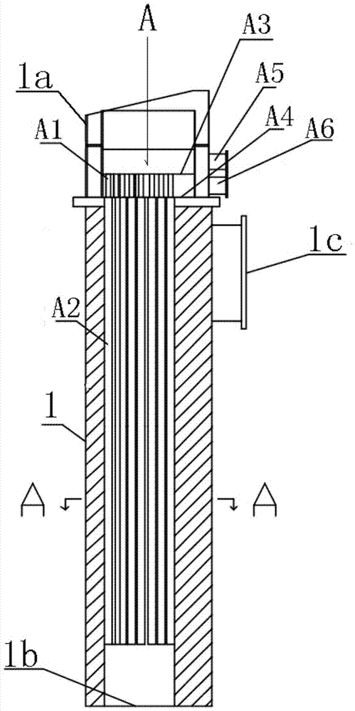 Waste heat recovery device for coke oven raw gas and combined secondary heat extraction method