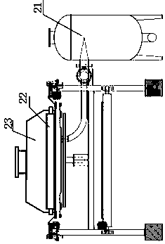 Steel belt type vacuum air-drying filtering machine