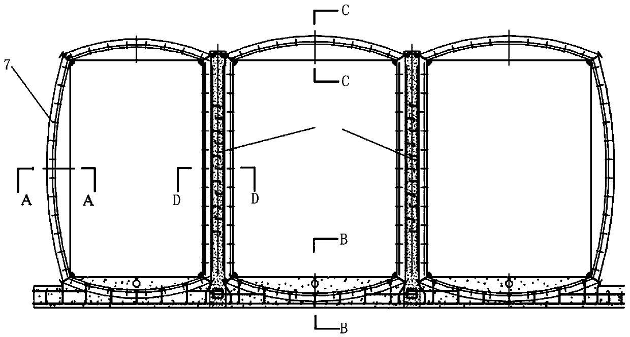 Connecting structures of single-compartment and multi-compartment steel pipe galleries and concrete pipe gallery