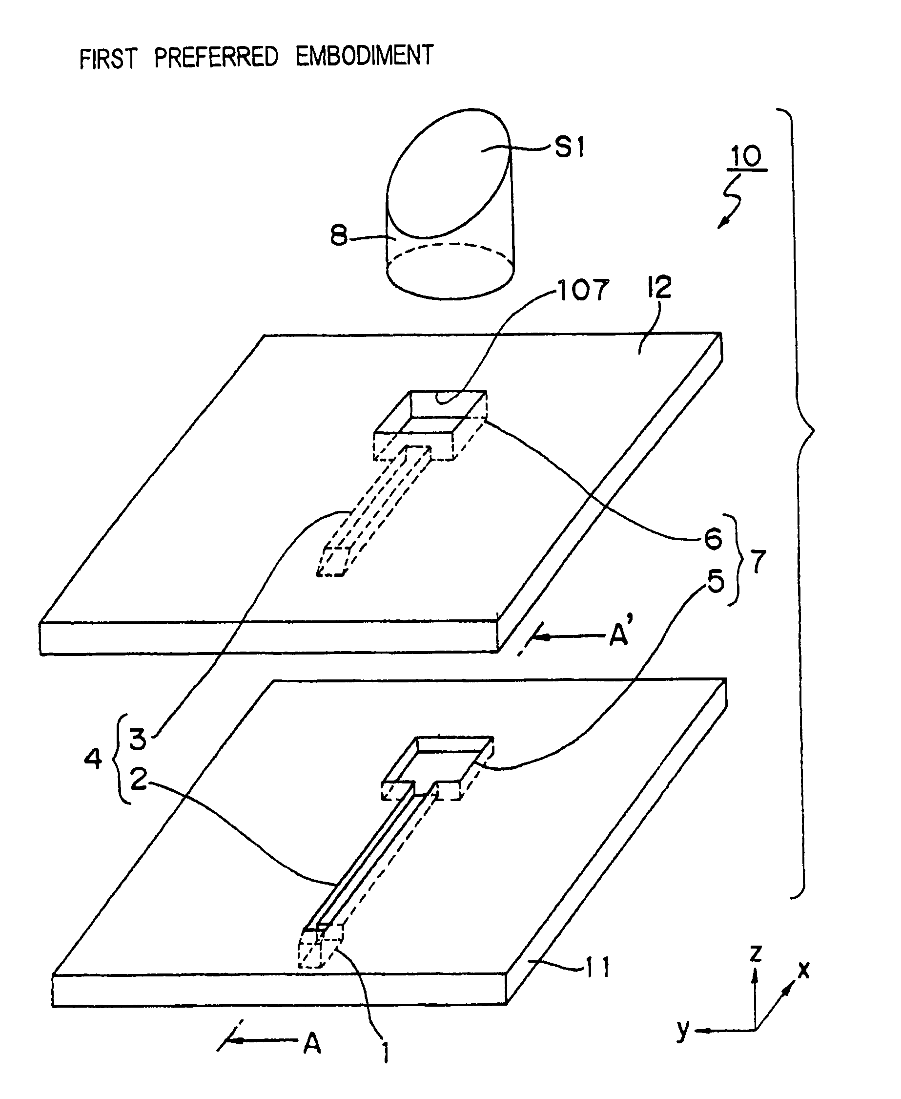Dielectric loaded antenna apparatus with inclined radiation surface and array antenna apparatus including the dielectric loaded antenna apparatus