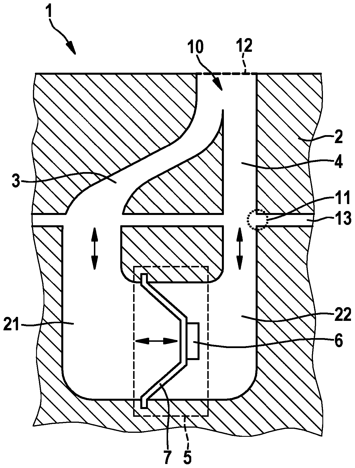 Device for sending and/or receiving acoustic signals