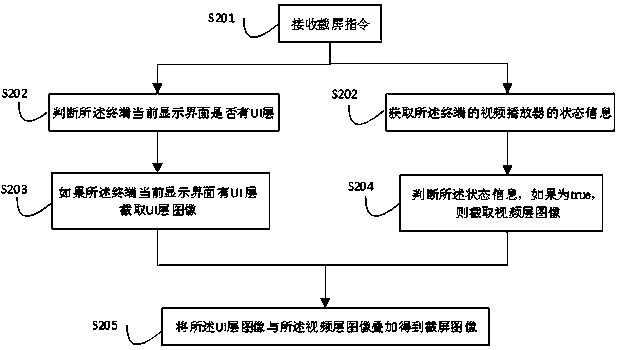 Screen capture processing method and system