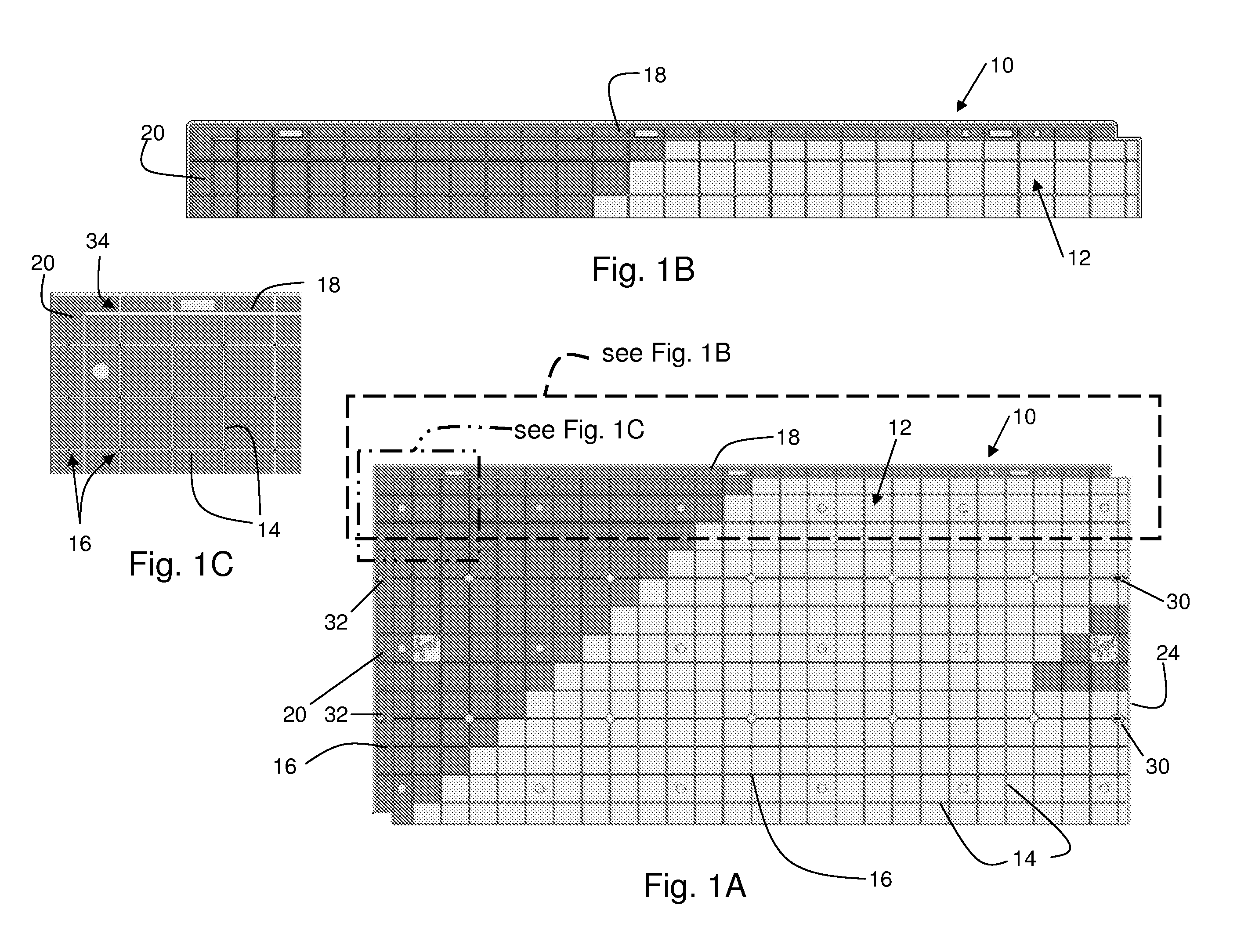 Load supporting panel having impact absorbing structure