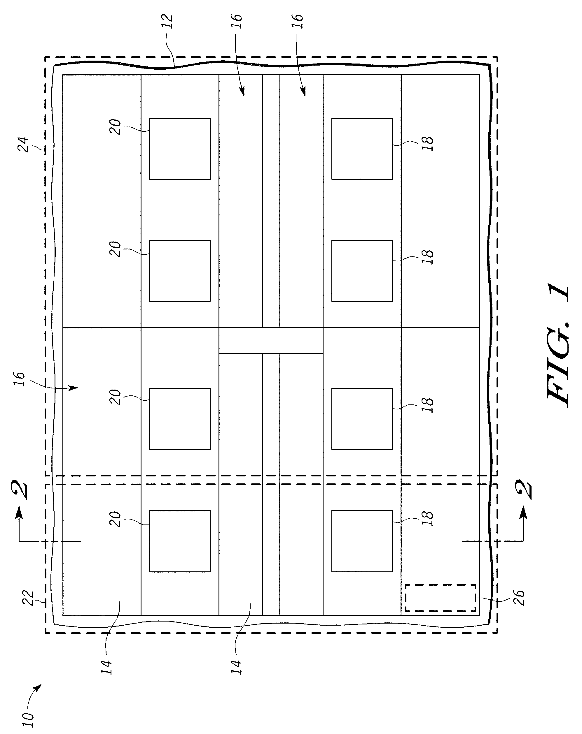 System and method for reducing current in a device during testing