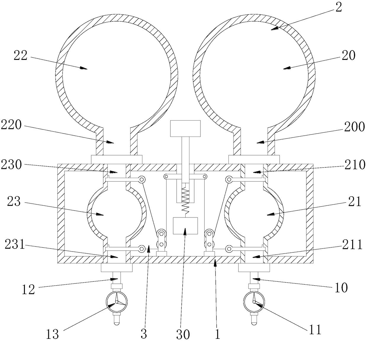 Automatic instrument oil blasting device