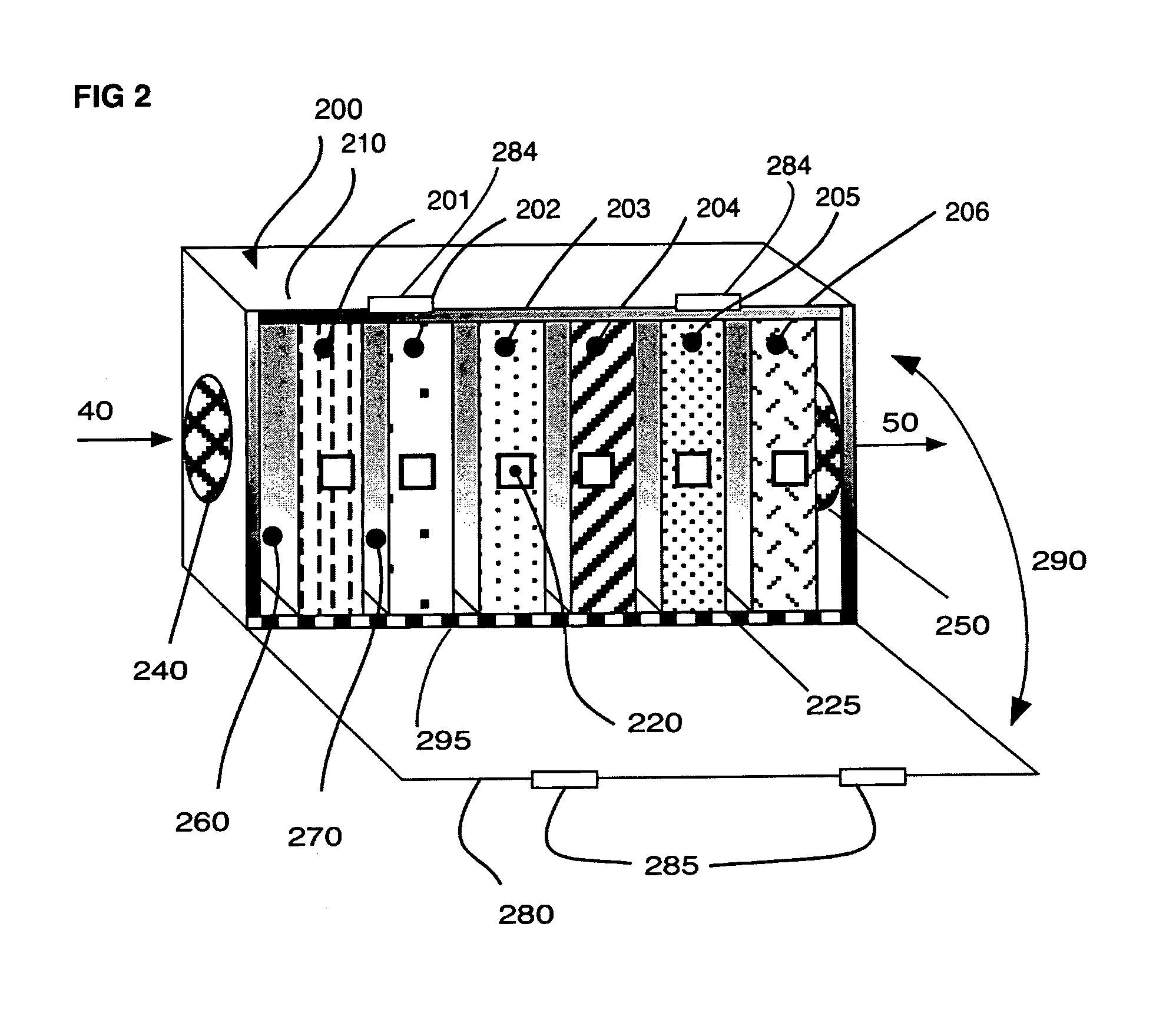 Flexible, multi-cartridge, reconfigurable/selectable air contaminant control system and method for fuel cells