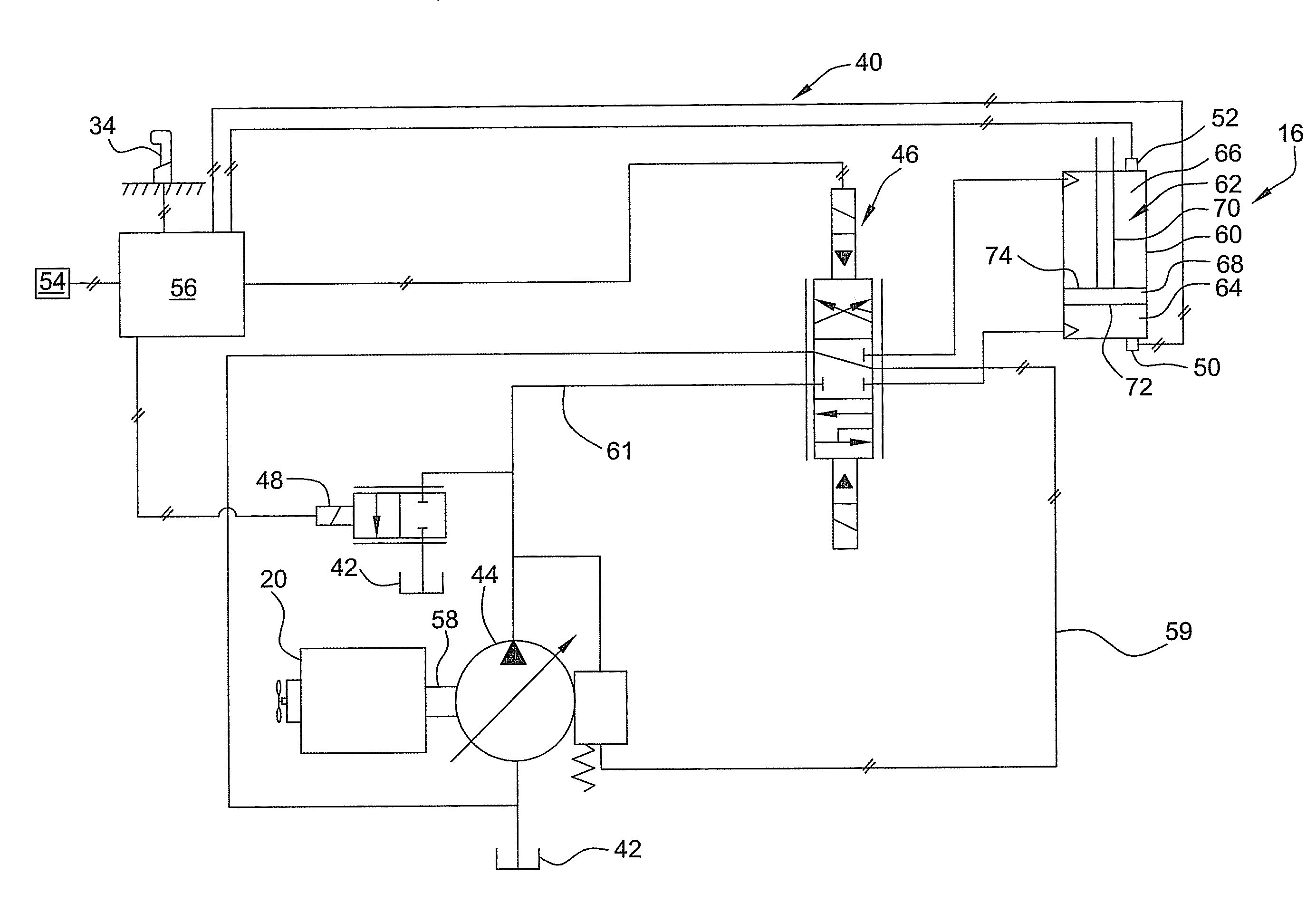 System and method for rapidly shaking an implement of a machine