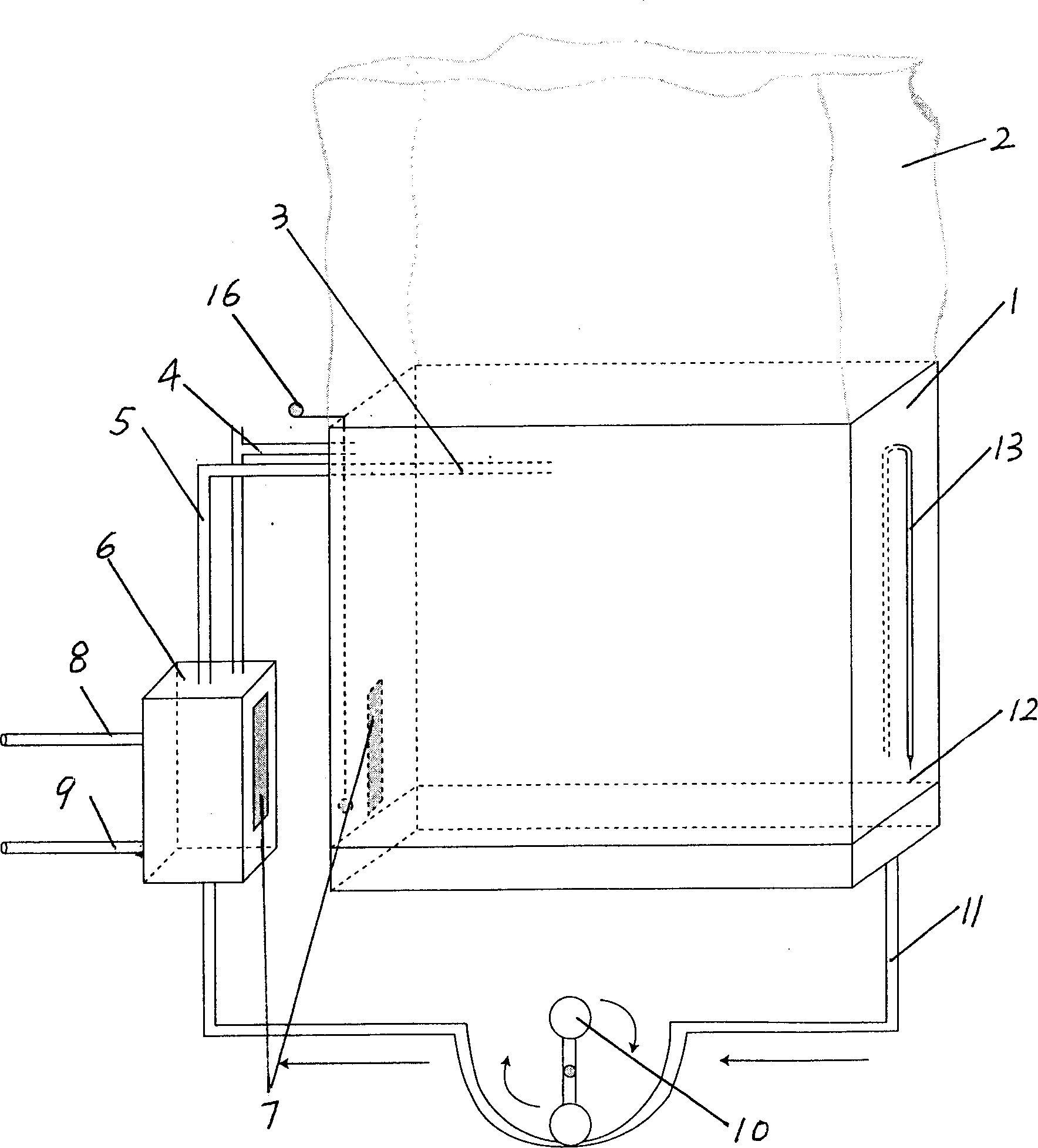 Continuously perfused heart keeping device