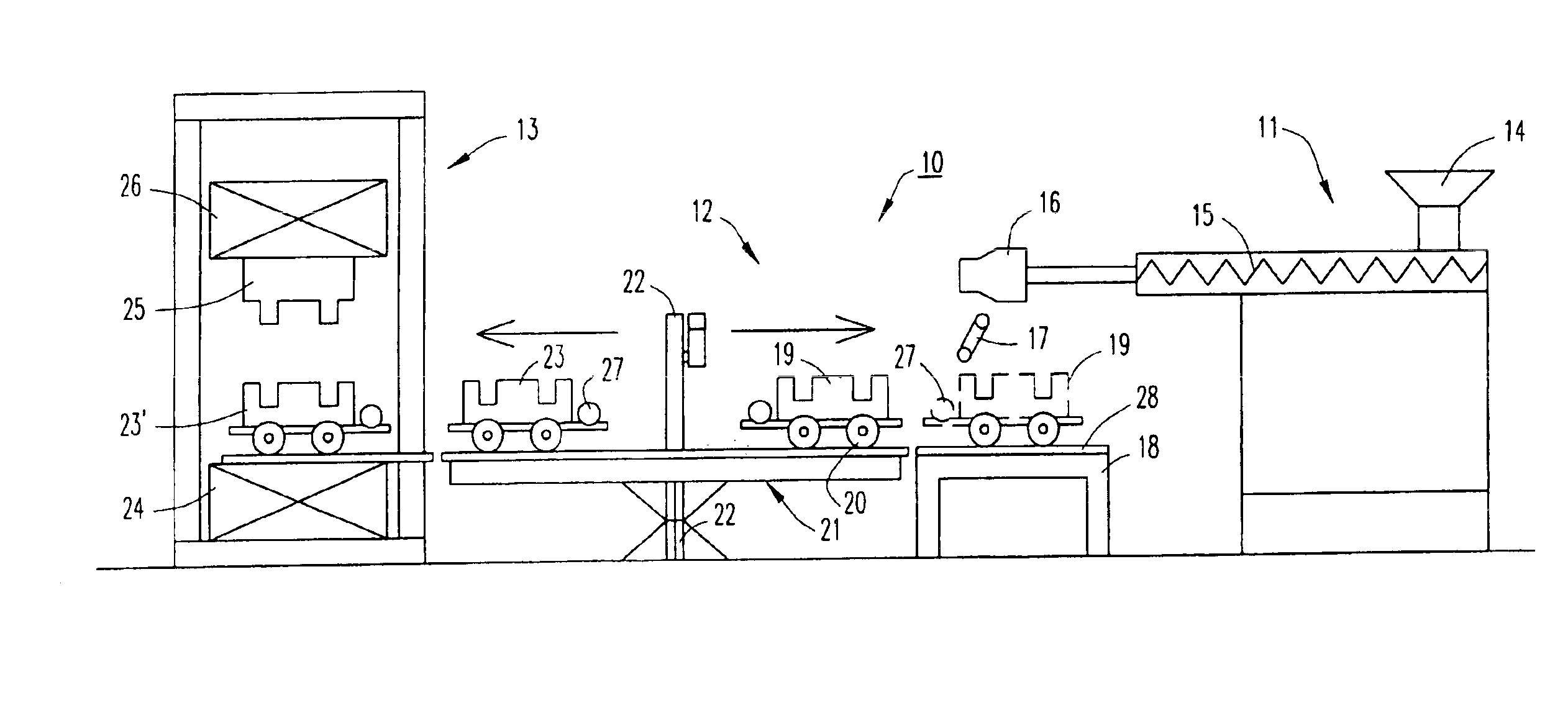 Thermoplastic molding process and apparatus