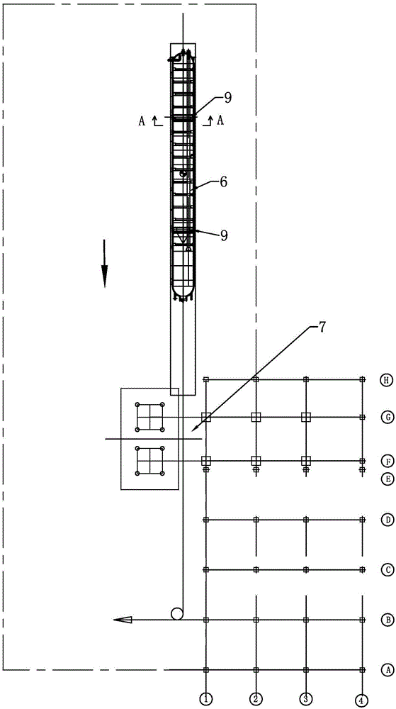 Translation method of large tank-shaped equipment