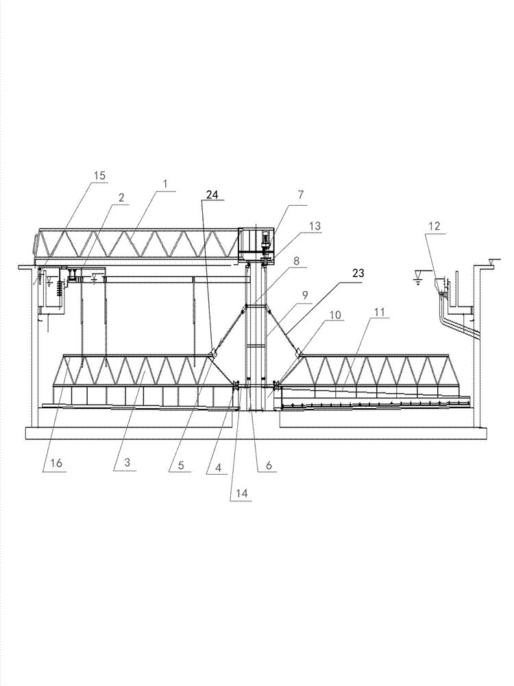 Balanced type single-pipe suction dredge