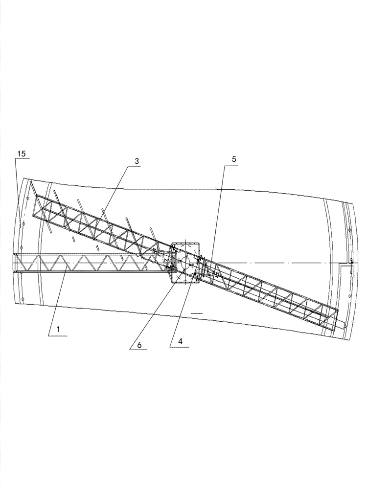 Balanced type single-pipe suction dredge