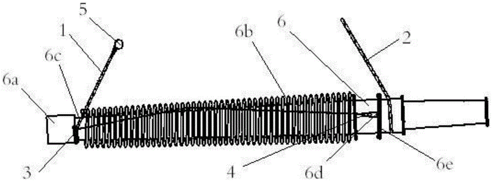 Method for installing or removing high voltage bushing by using C-shaped hoseclamp cross binding strap