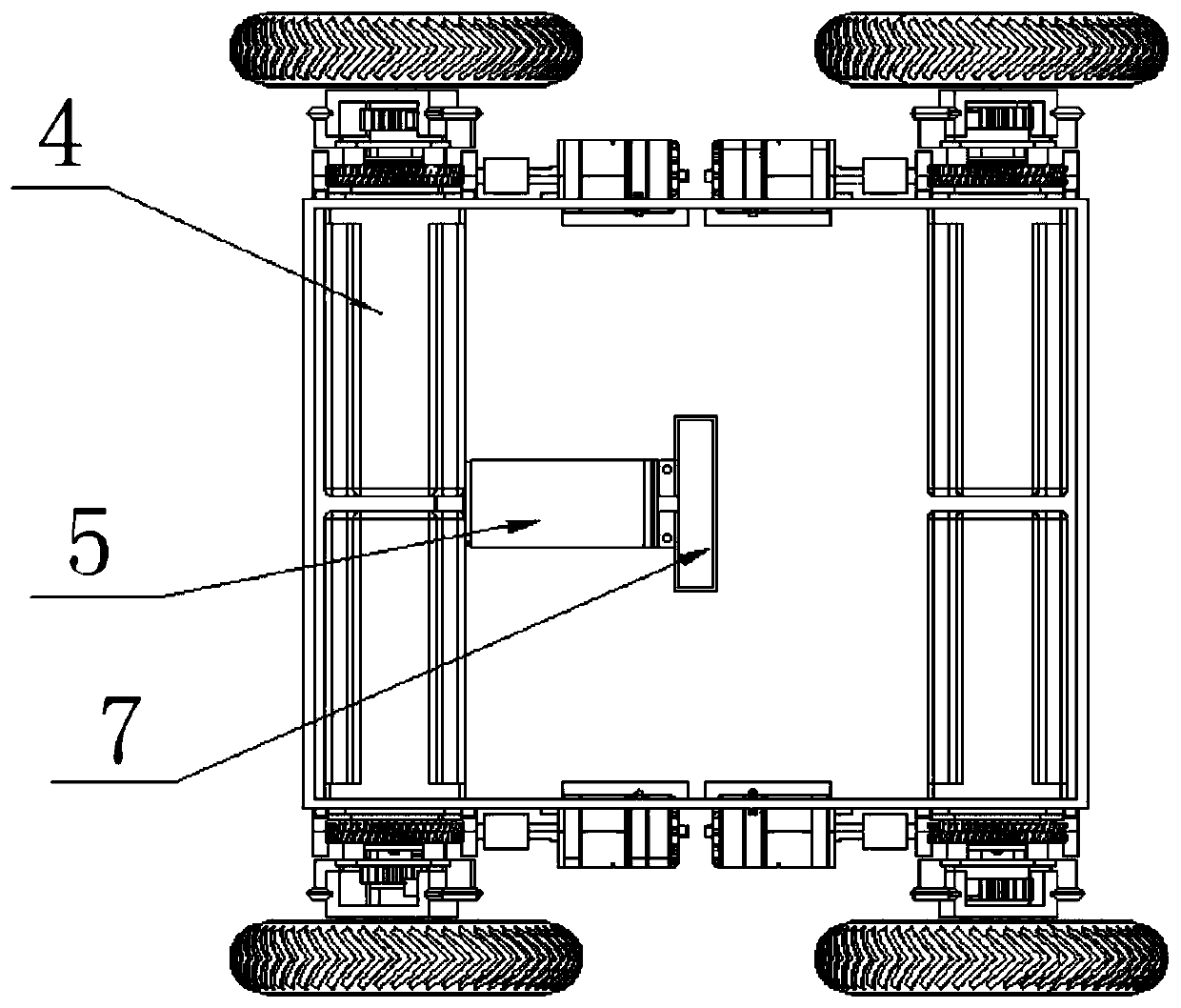 Bouncing mobile robot with gear-rack structure