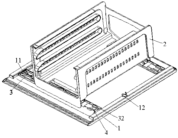 Fixation structure for manual ice maker