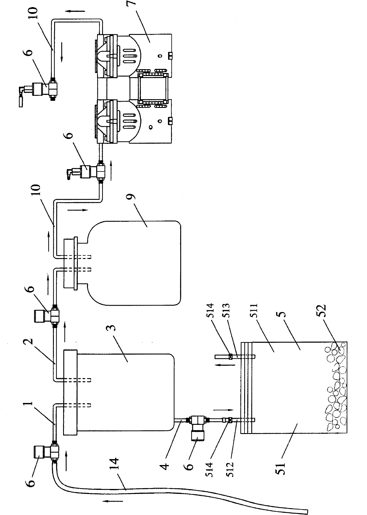 Automatic apparatus for collecting and treating medical sewage