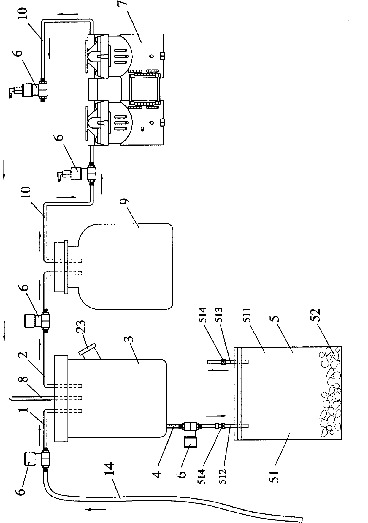 Automatic apparatus for collecting and treating medical sewage