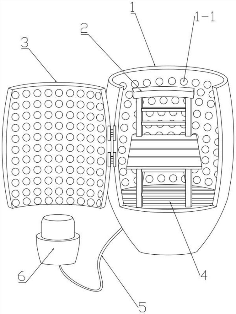 Tourmaline hole therapy physiotherapy equipment and physiotherapy method