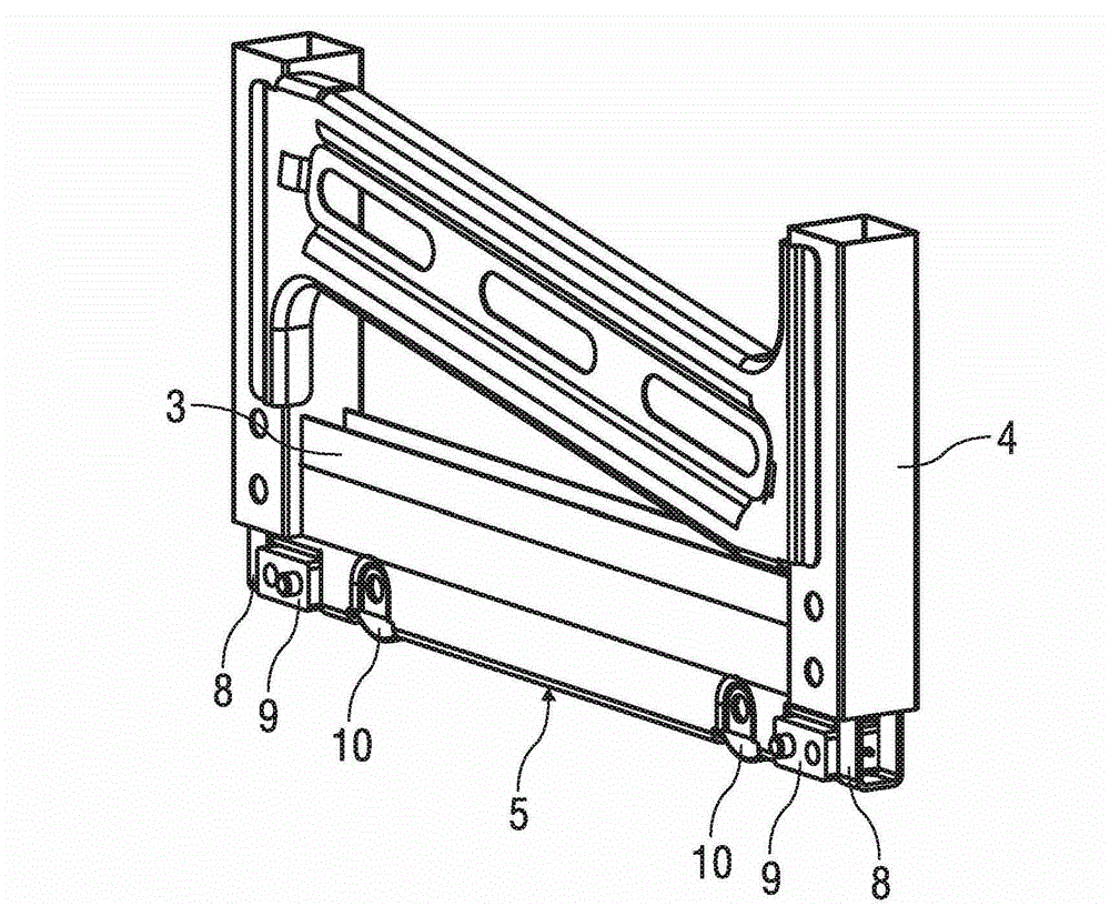 Longitudinal adjusting device for a vehicle seat, comprising a separable upper and lower rail