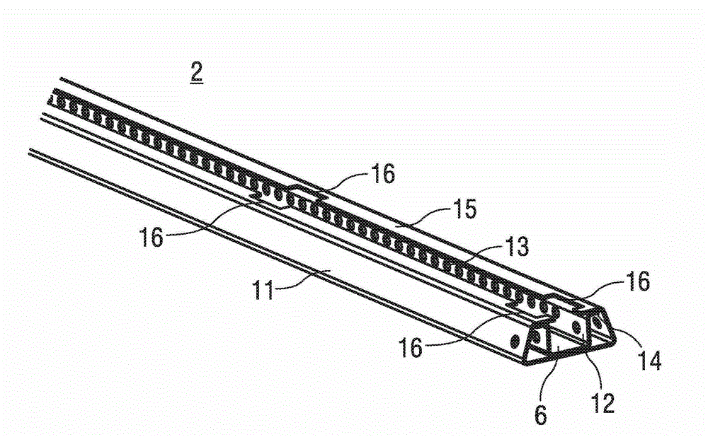 Longitudinal adjusting device for a vehicle seat, comprising a separable upper and lower rail