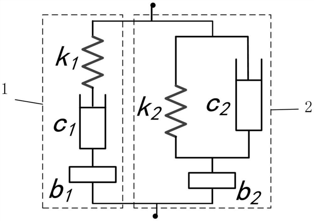 Double-inerter parallel type four-order vibration reduction structure