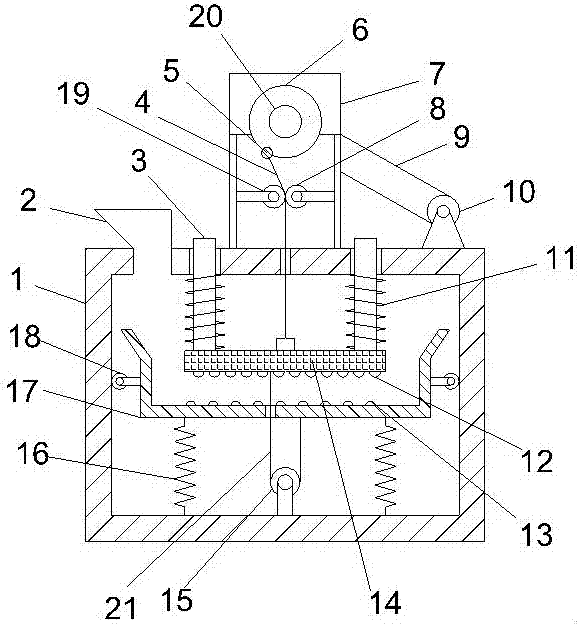 Cereal grain extruding and crushing device