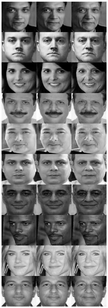Face aging image synthesis method based on cyclic conditional generative adversarial network