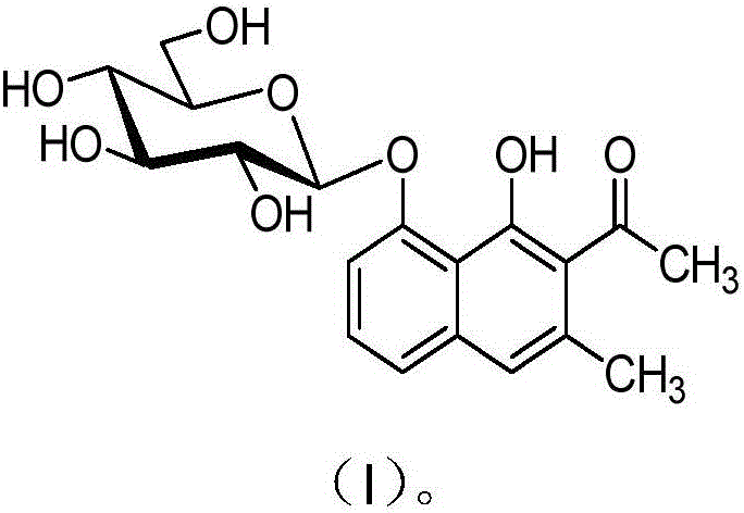 Application of nepodin-8-O-beta-D-glucopyranoside to preparation of antidepressant drugs