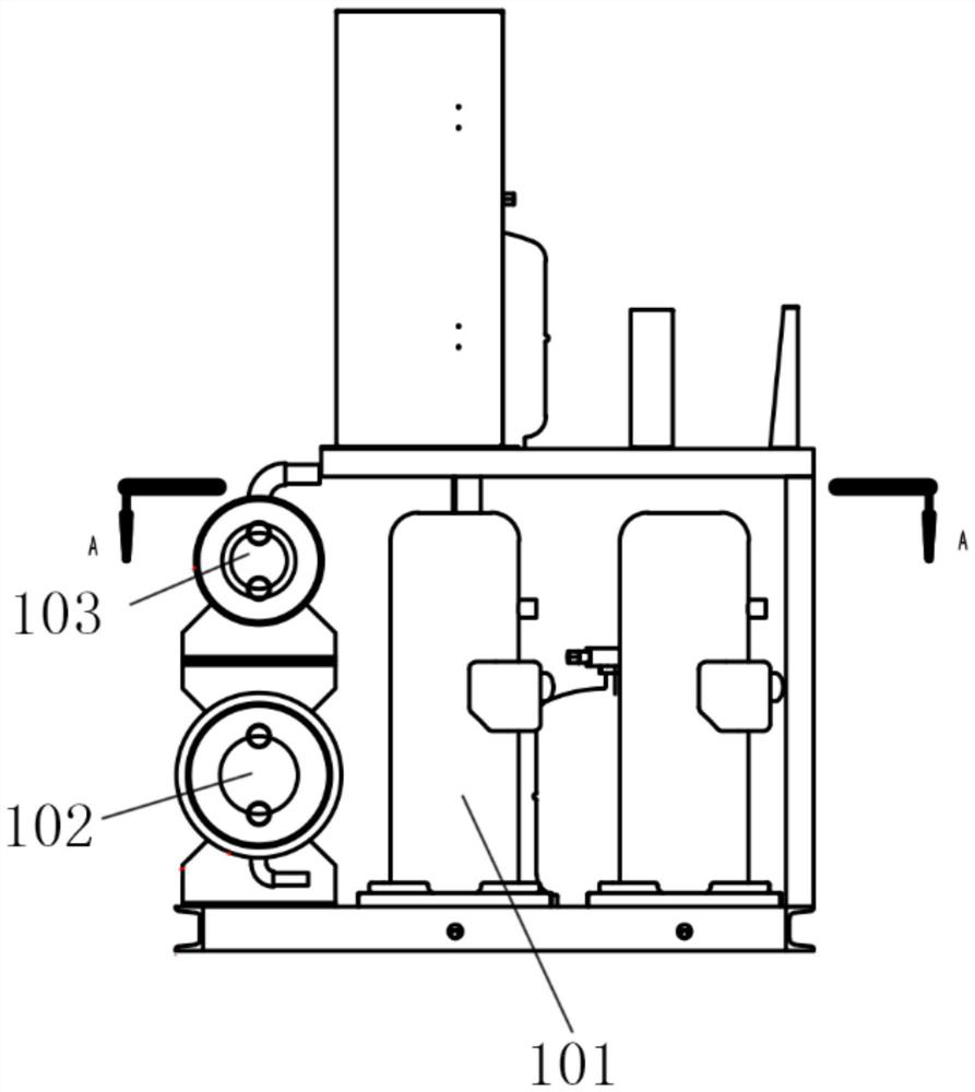 Refrigerating system suitable for double-layer high and low temperature test box and control method thereof