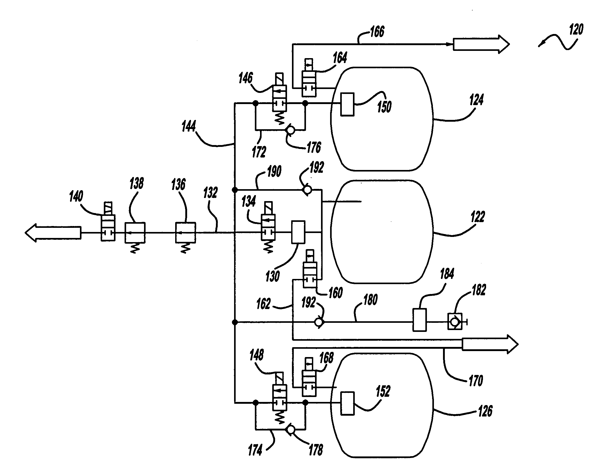 Method of discharging high pressure storage vessels