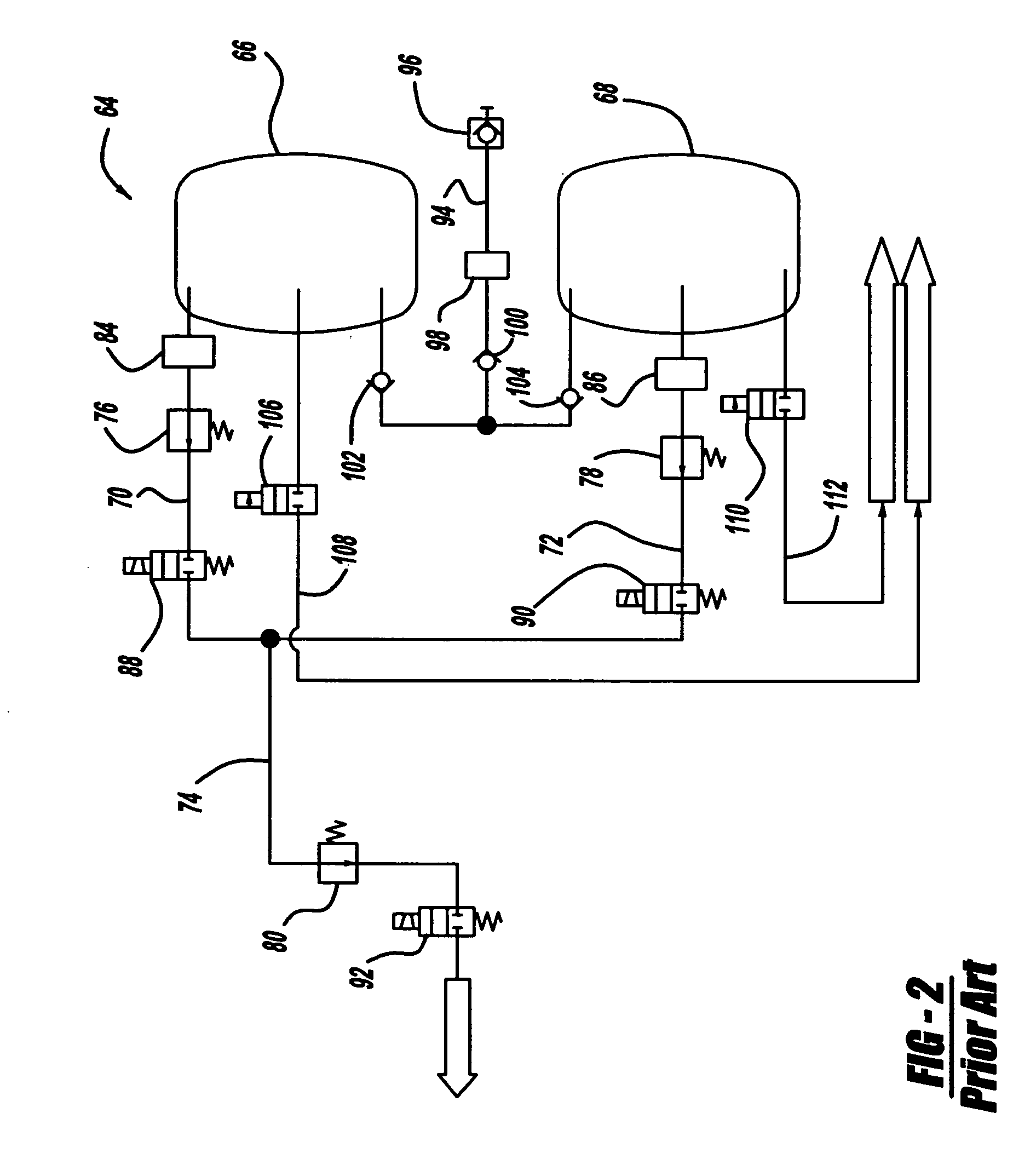 Method of discharging high pressure storage vessels