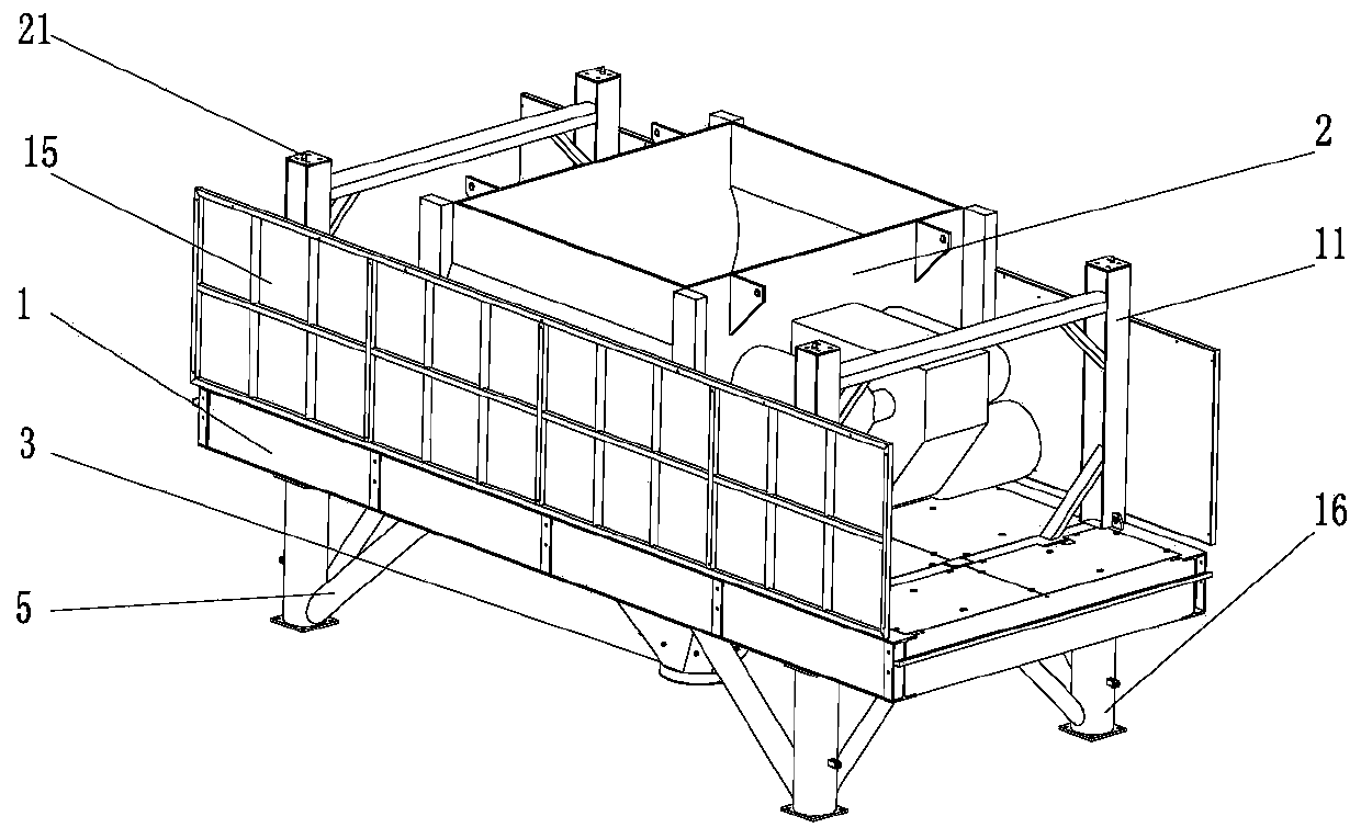 Integrated concrete mixing station main building