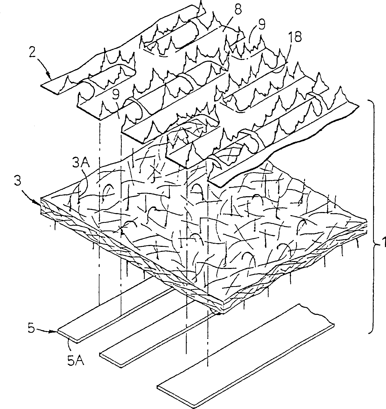 Fluid permeance surface layer of body fluid absorption article, and method of producing same