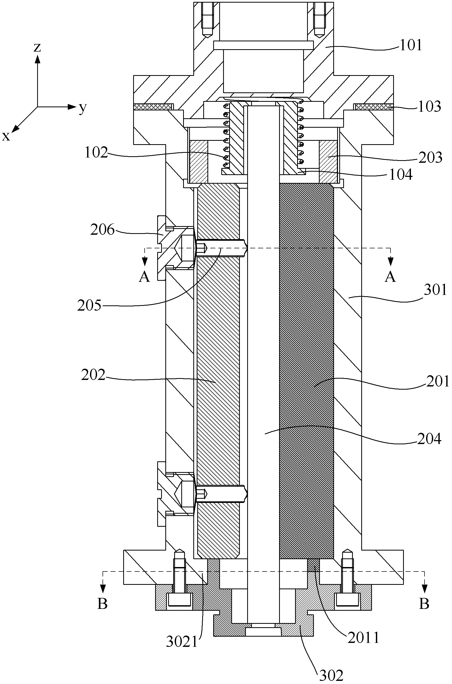 Flexible fixing device for optical element