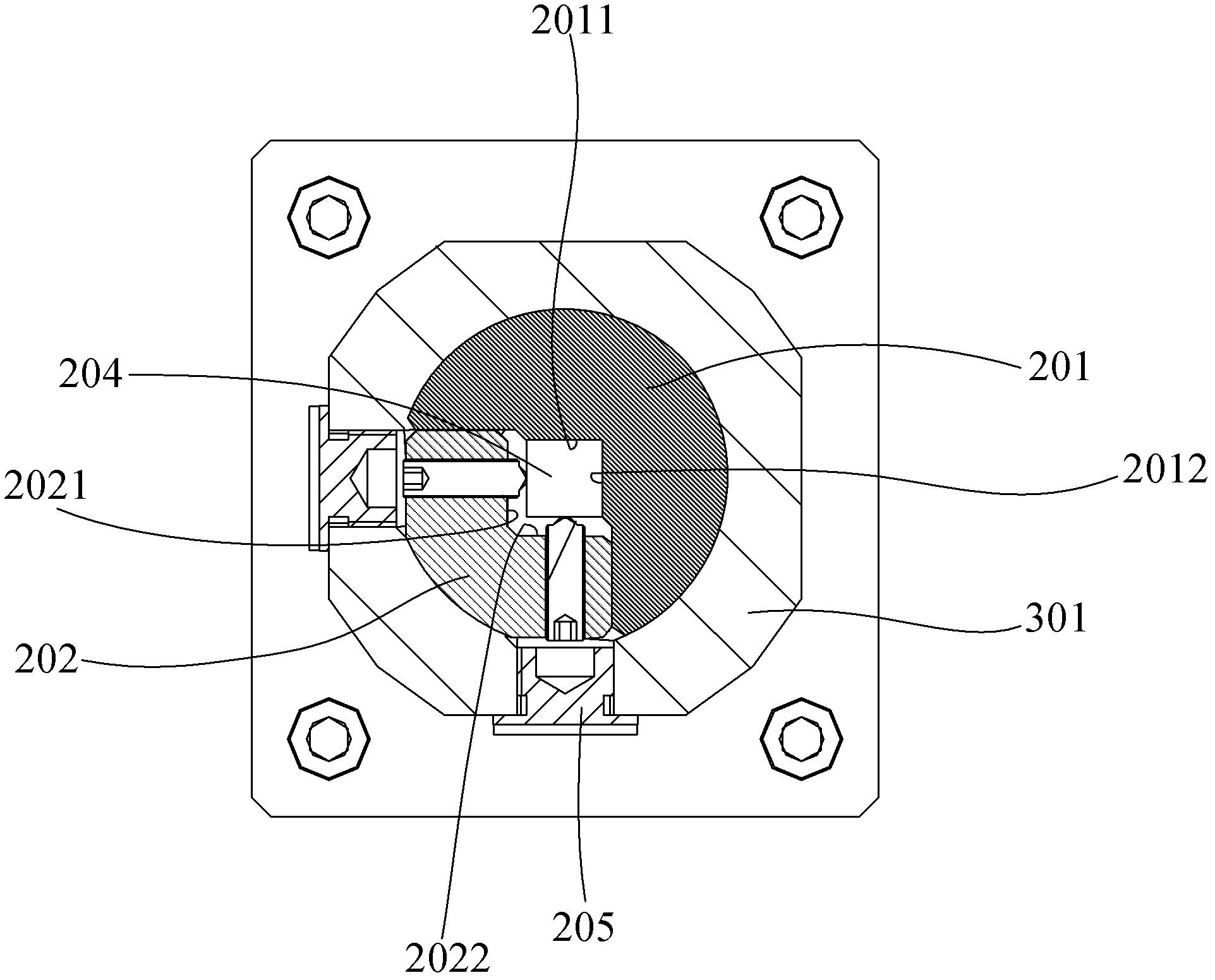 Flexible fixing device for optical element