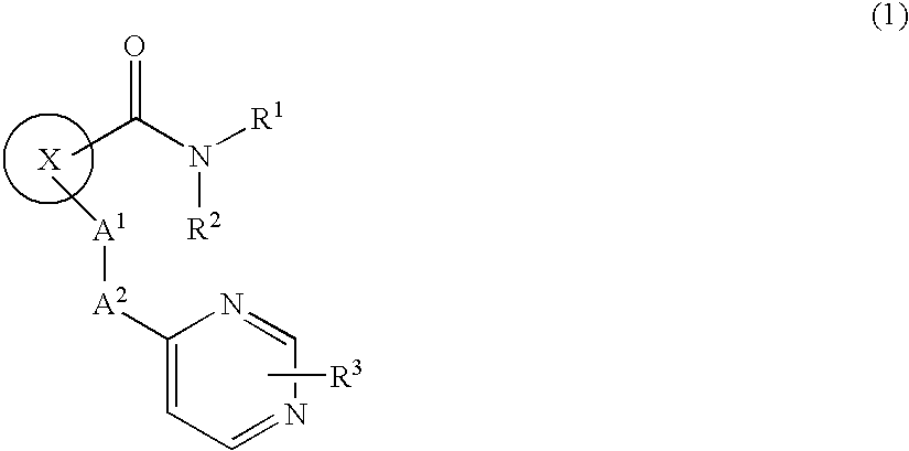 Cyclic compound having pyrimidinylalkylthio group