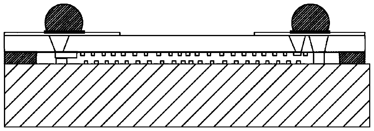 Stacked packaging process for semiconductor device and semiconductor device
