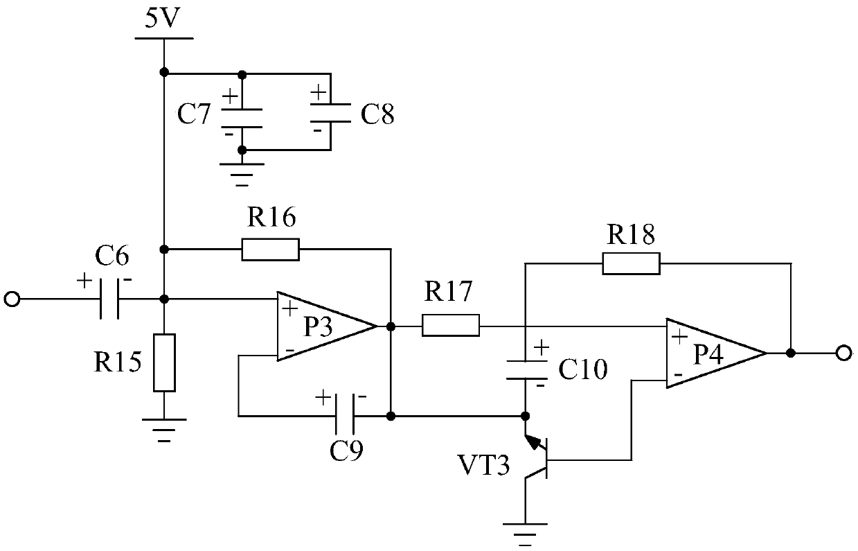 Bandpass filtering type multifunctional power tester based on voltage comparison circuit