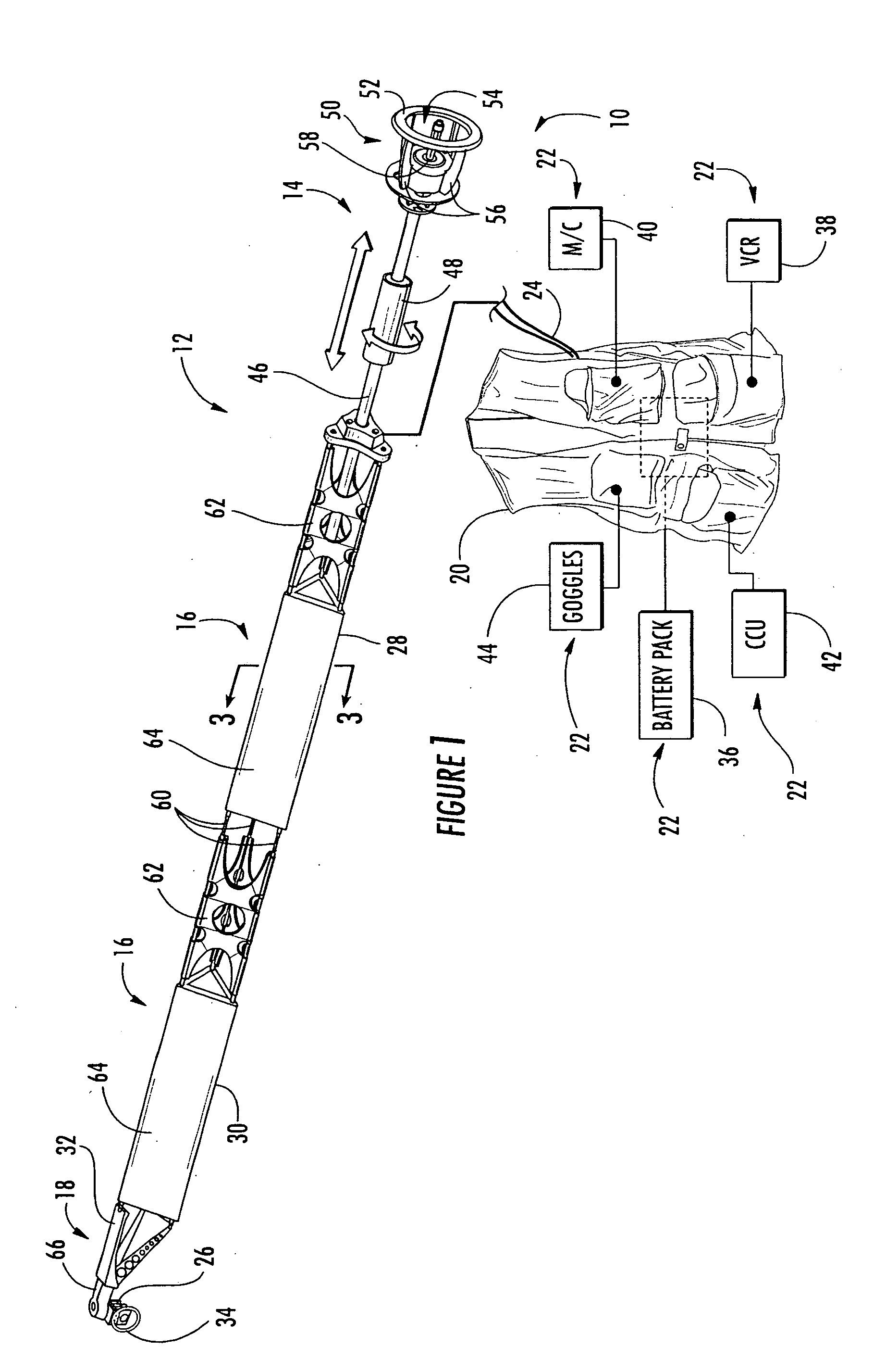 Operator supported remote camera positioning and control system with improved handle module