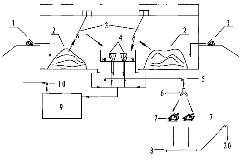 Process for processing municipal domestic waste by cement rotary kiln