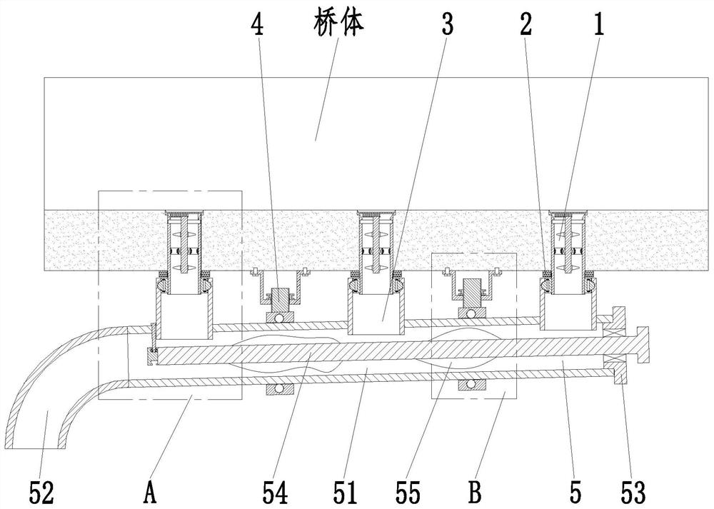 Road and bridge engineering drainage structure