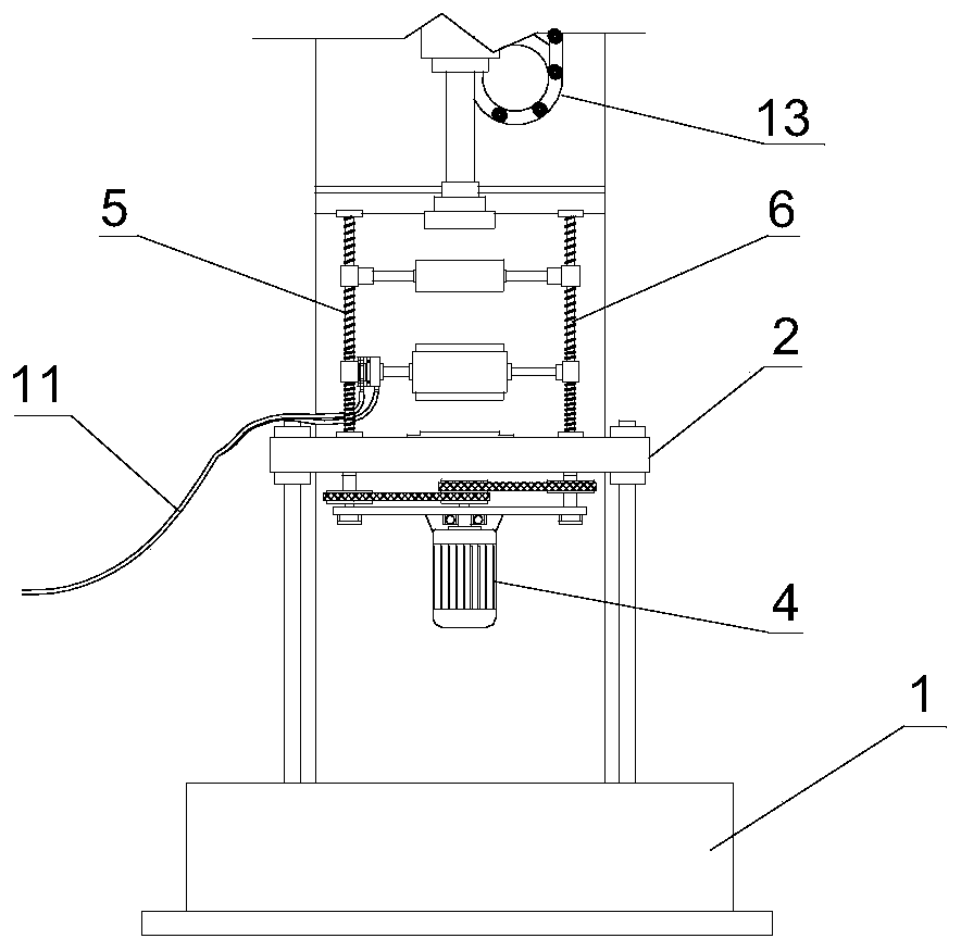 Automatic face-changing asphalt mixture Marshall compaction test apparatus